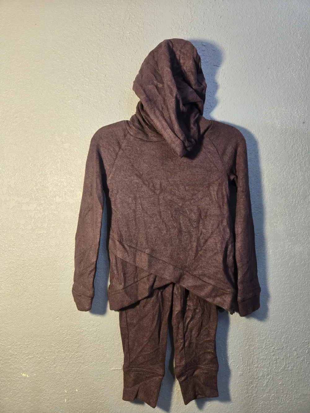 & Other Stories Plum Hooded Two-Piece Kids Set